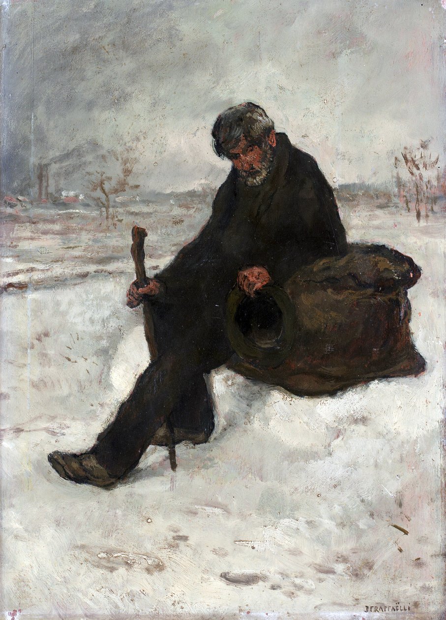 En filosof, Cheminot i snøen av Jean Francois Raffaelli