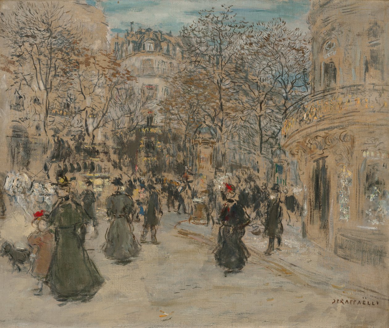 Boulevarden av Jean Francois Raffaelli