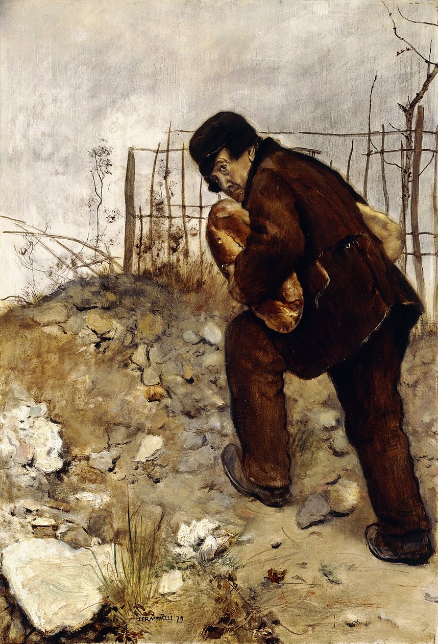 Mannen med to brød, 1879 av Jean Francois Raffaelli