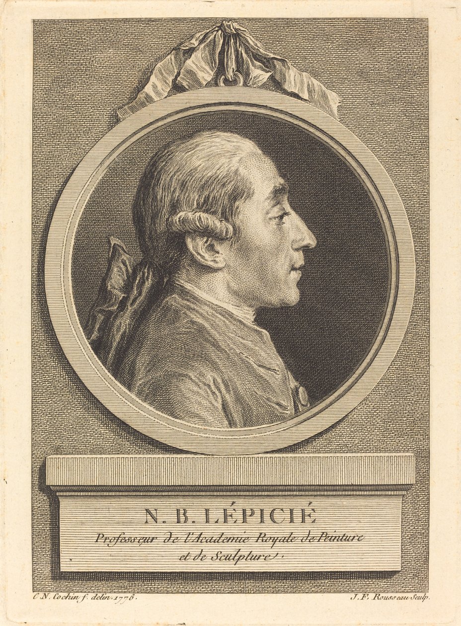 NB Lepicie av Jean Francois Rousseau after Charles Nicolas Cochin II