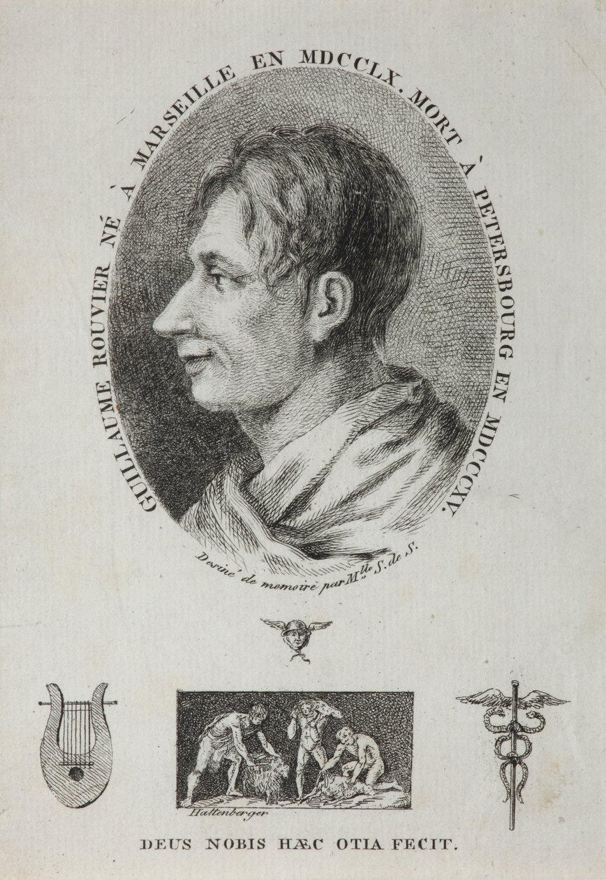 Portrett av Guillaume Rouvier 1760-1815, 1815 av Jean Francois Xavier Hattenberger