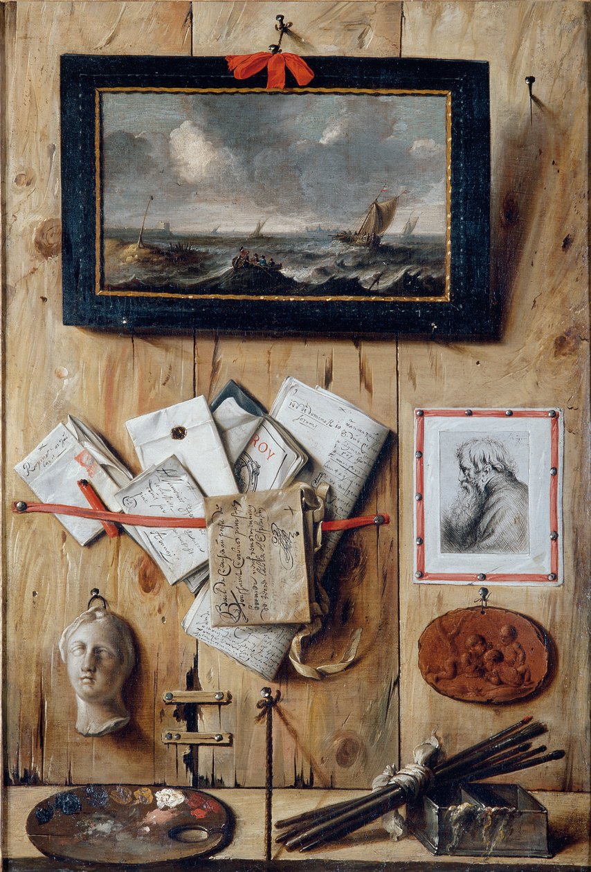 Hjørne av Artists Studio av Jean Francois de Le Motte