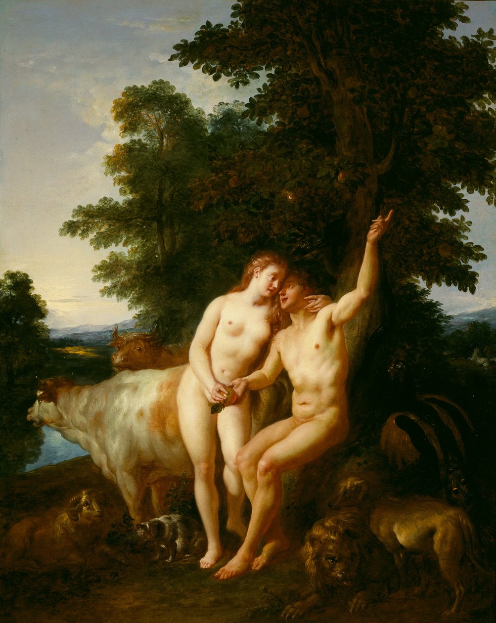 Adam og Eva av Jean François de Troy