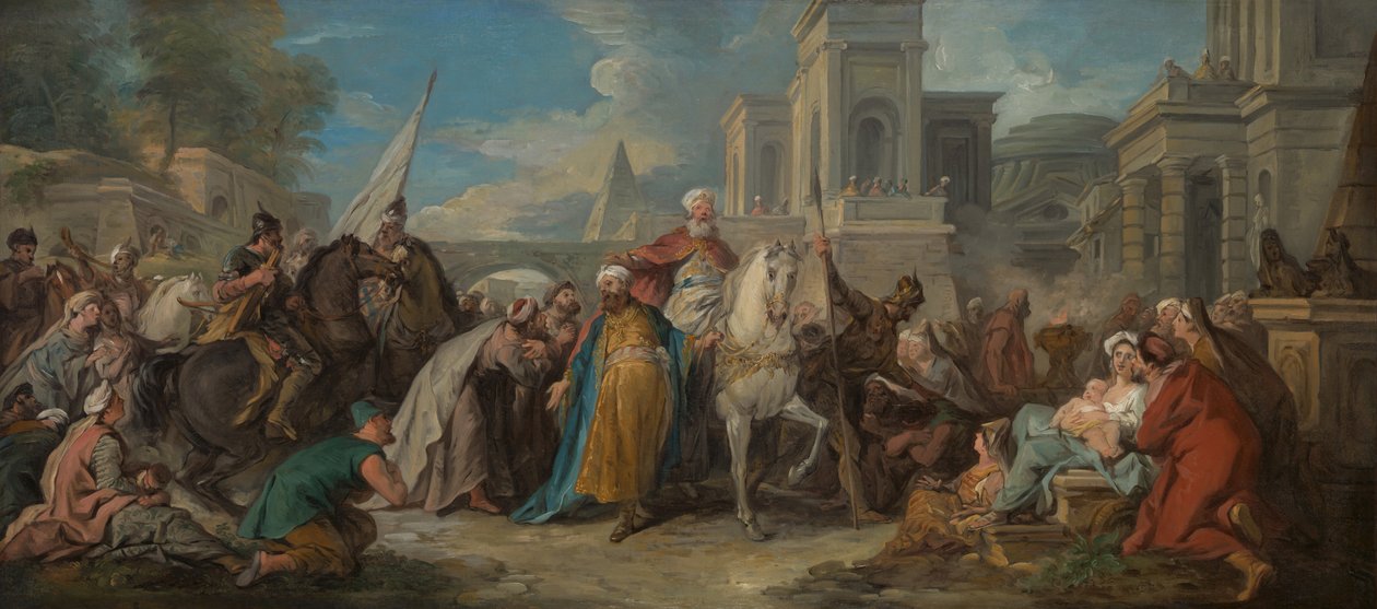 The Triumph of Mordecai, ca. 1736 (olje på lerret) av Jean François de Troy