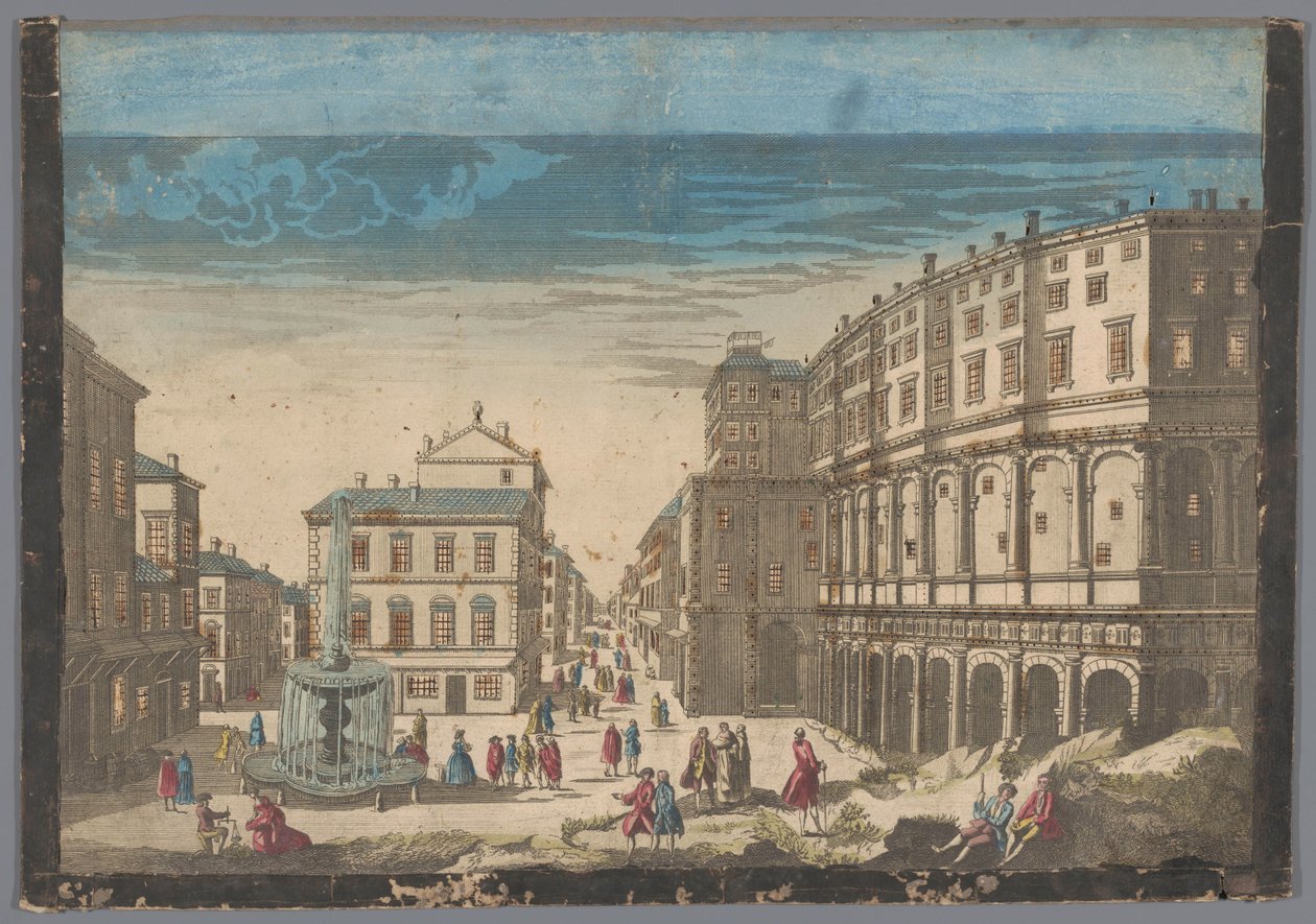 Utsikt over Marcellus-teatret i Roma av Jean François Daumont (possibly)