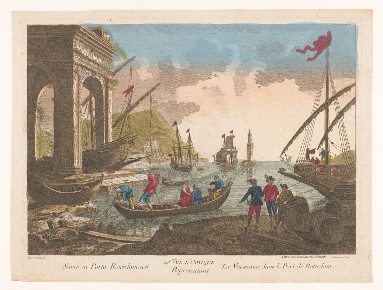 Utsikt over båter og skip i havnen i Rotterdam 29. Vüe d