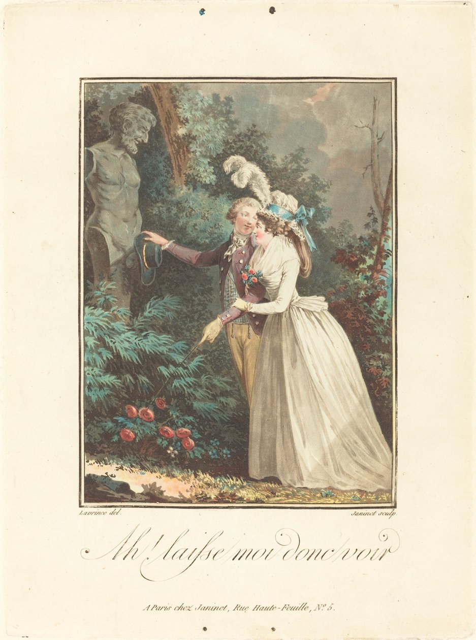Ah! Så la meg se av Jean François Janinet after Nicolas Lavreince