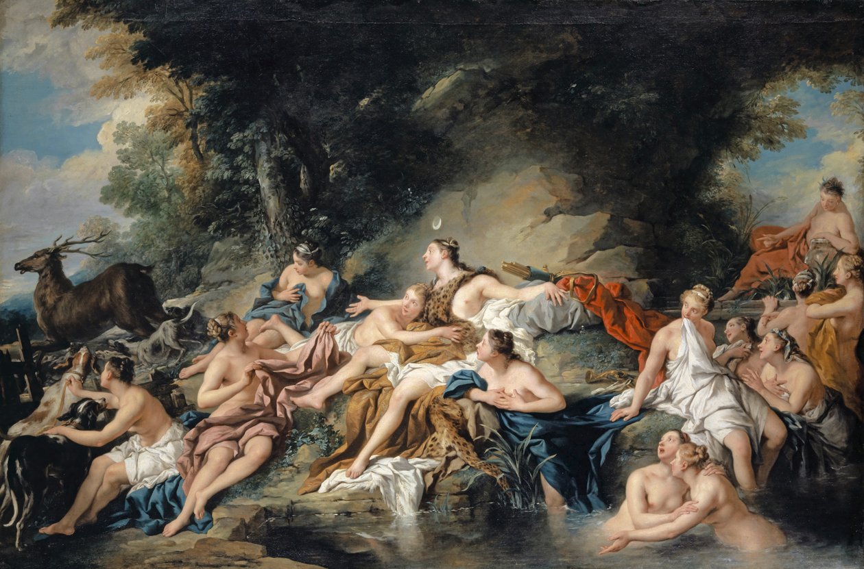 Diana og Actaeon, 1734 av Jean François de Troy