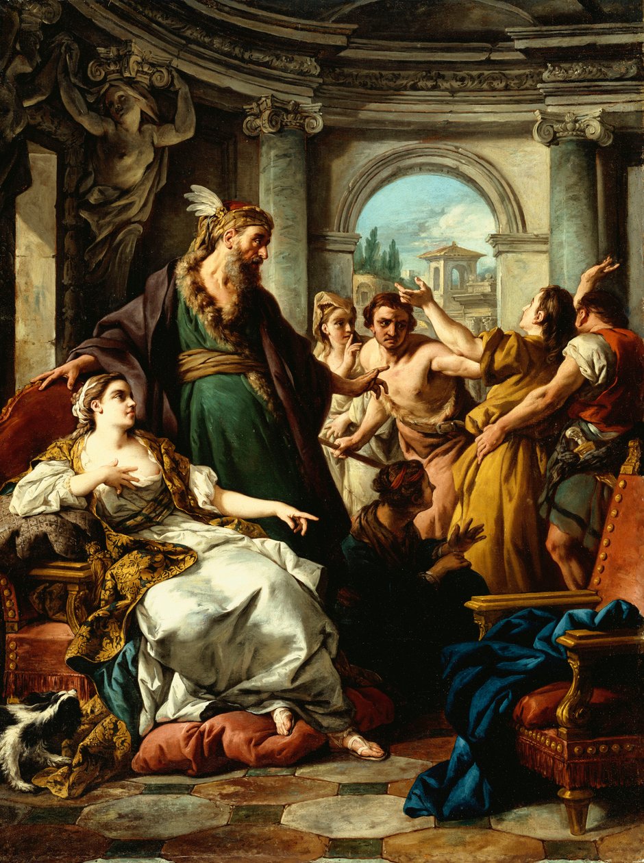 Josef anklaget av Potifars kone, 1745 av Jean François de Troy
