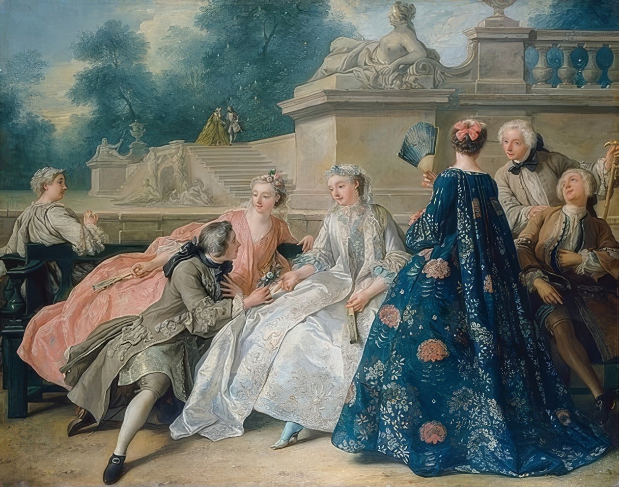 Kjærlighetserklæring. 1731 av Jean François de Troy