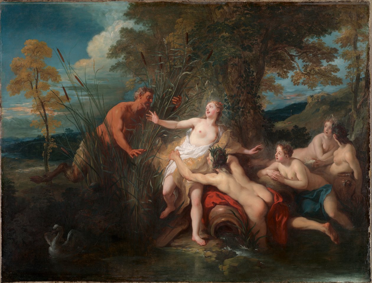 Pan og Syrinx av Jean François de Troy