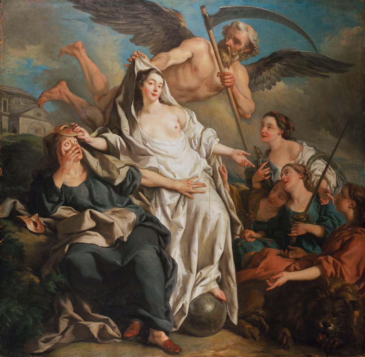 Tid som avslører sannheten, 1733 av Jean François de Troy