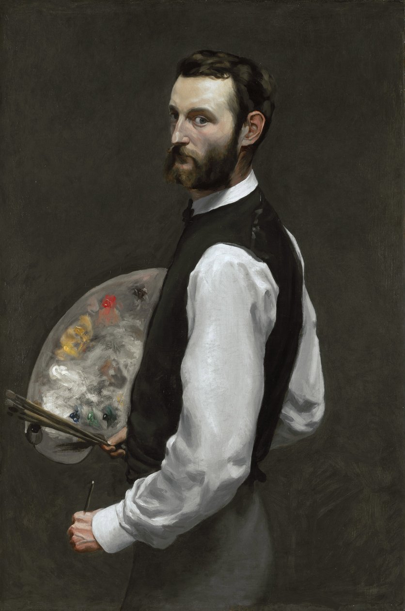 Selvportrett, 1865-66 av Jean Frederic Bazille