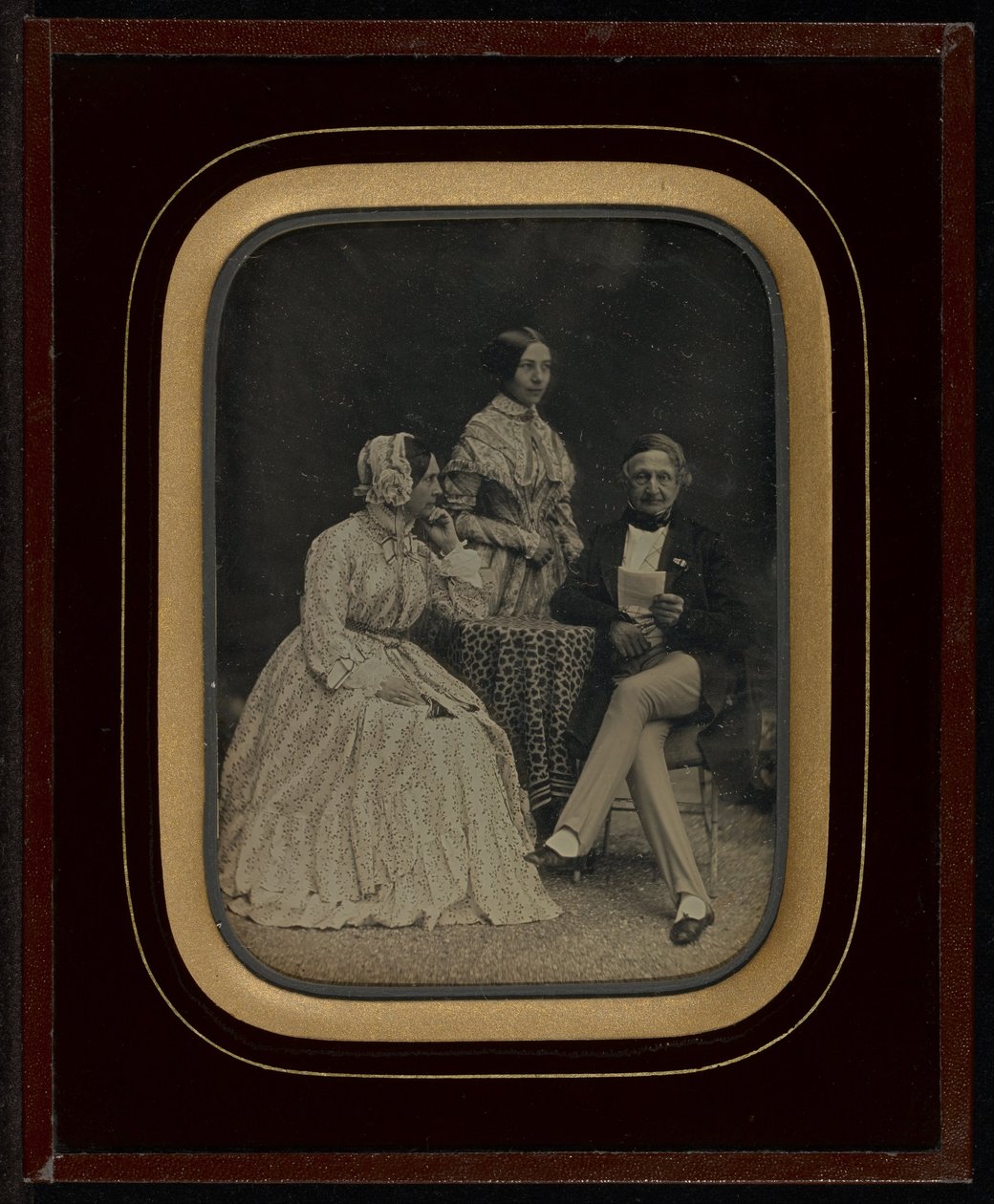 Portrett av Jean Gabriel og Anne-Charlotte-Adélaide Eynard med Madame Charrière av Jean Gabriel Eynard