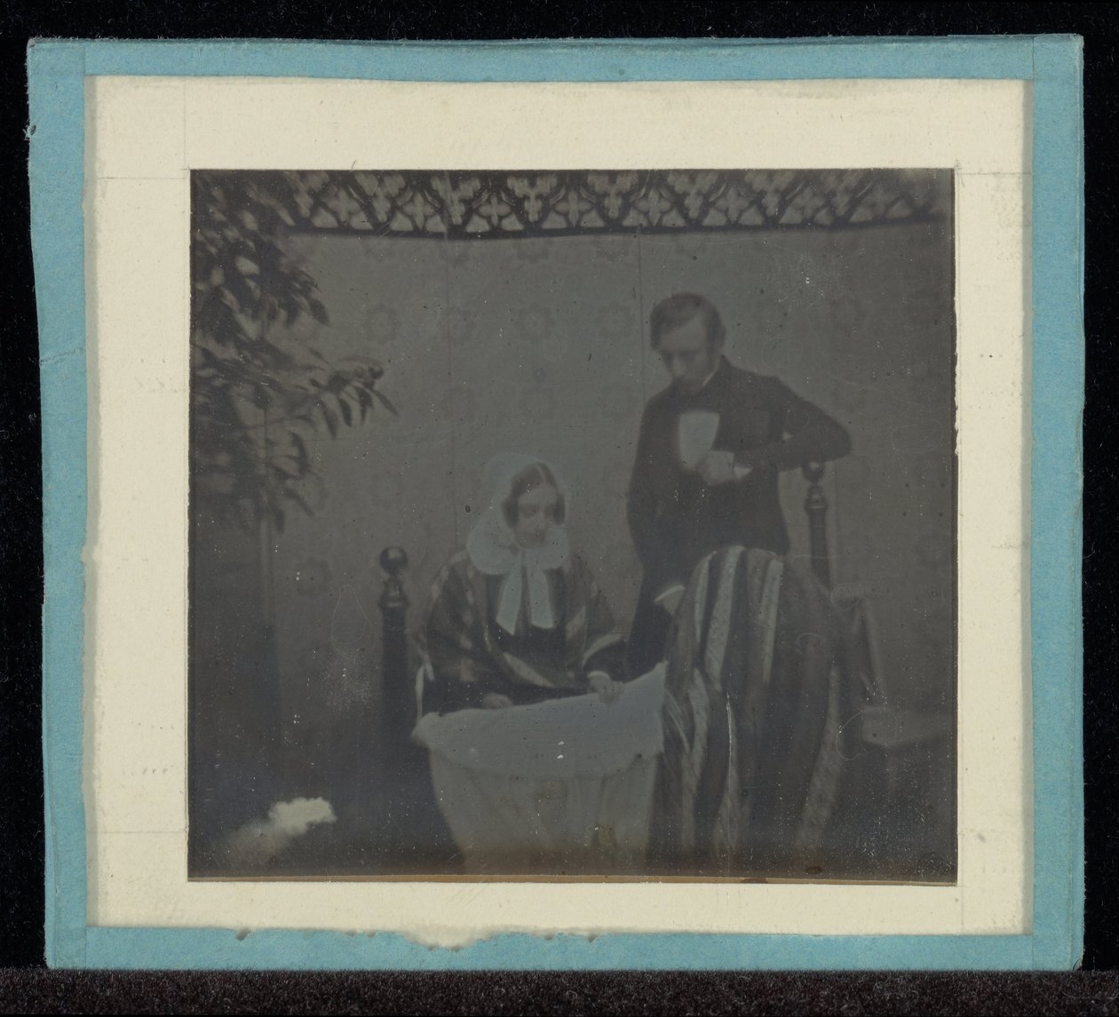 Portrett av M. & Mme. Eynard ved en vugge av Jean Gabriel Eynard