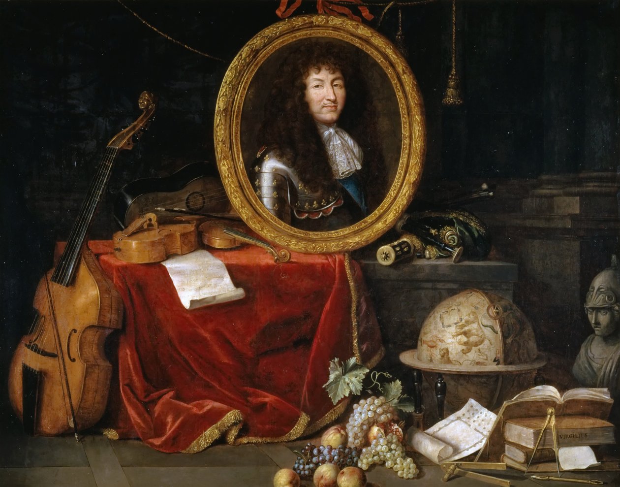 Allegori av Louis XIV, beskytter av kunst og vitenskap av Jean Garnier