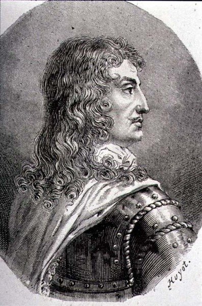 Portrett av Francois, hertug av La Rochefoucauld (1613-80) (gravering) av Jean Georges (after) Huyot