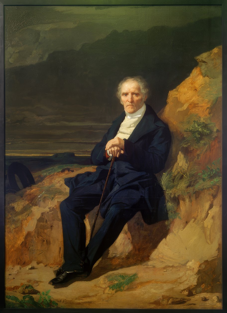 Portrett av Charles Fourier av Jean Francois Gigoux