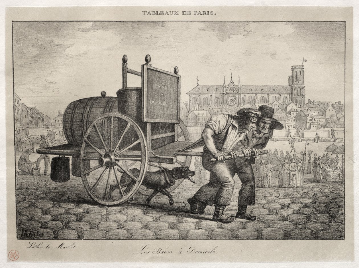 Scenes of Paris: Baths at Home av Jean Henri Marlet