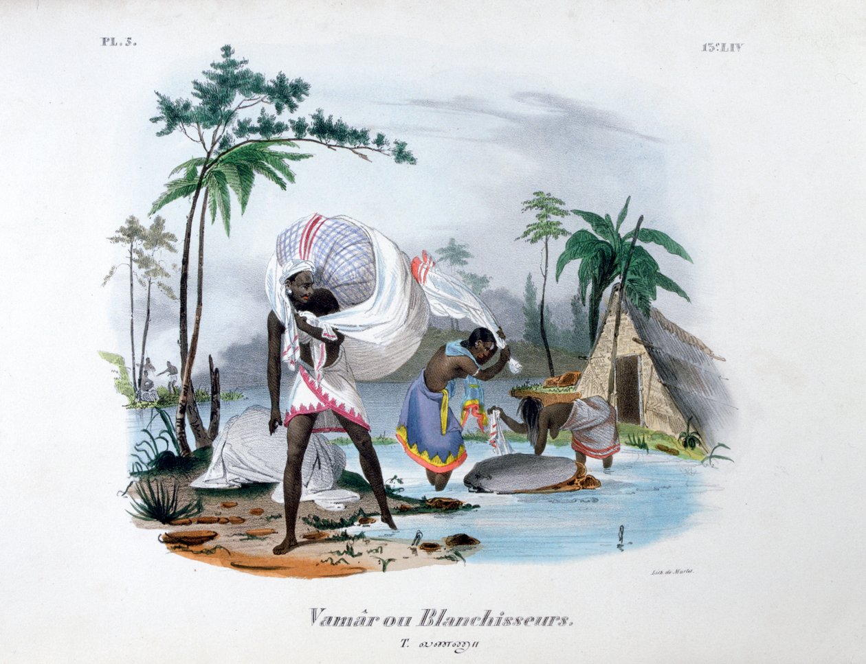 Hvitvaskere, 1828 av Jean Henri Marlet