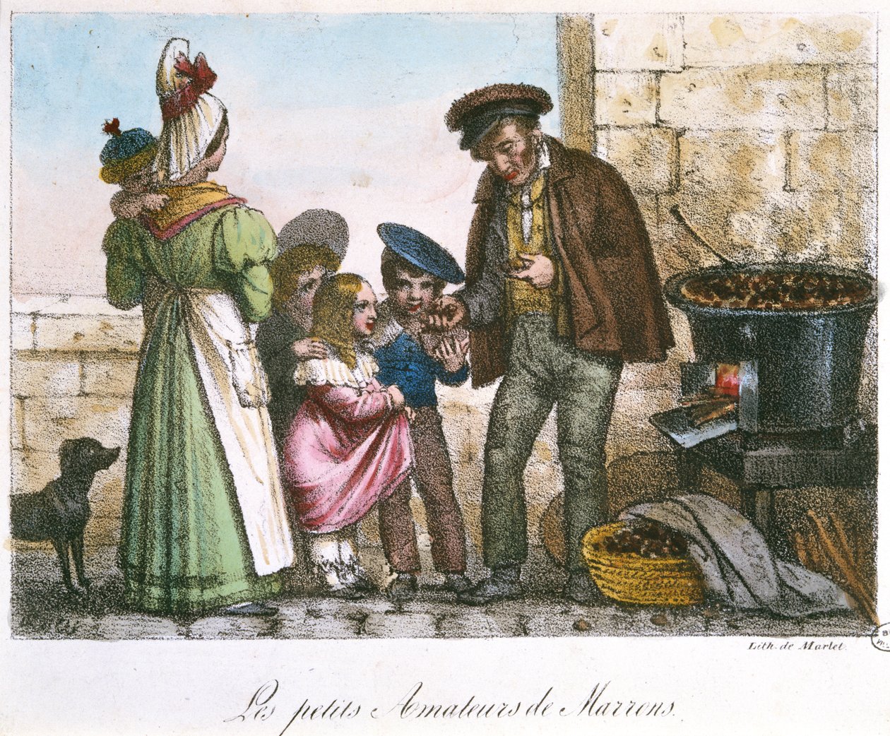The Little Chestnut Connoisseurs, ca. 1810-20 av Jean Henri Marlet