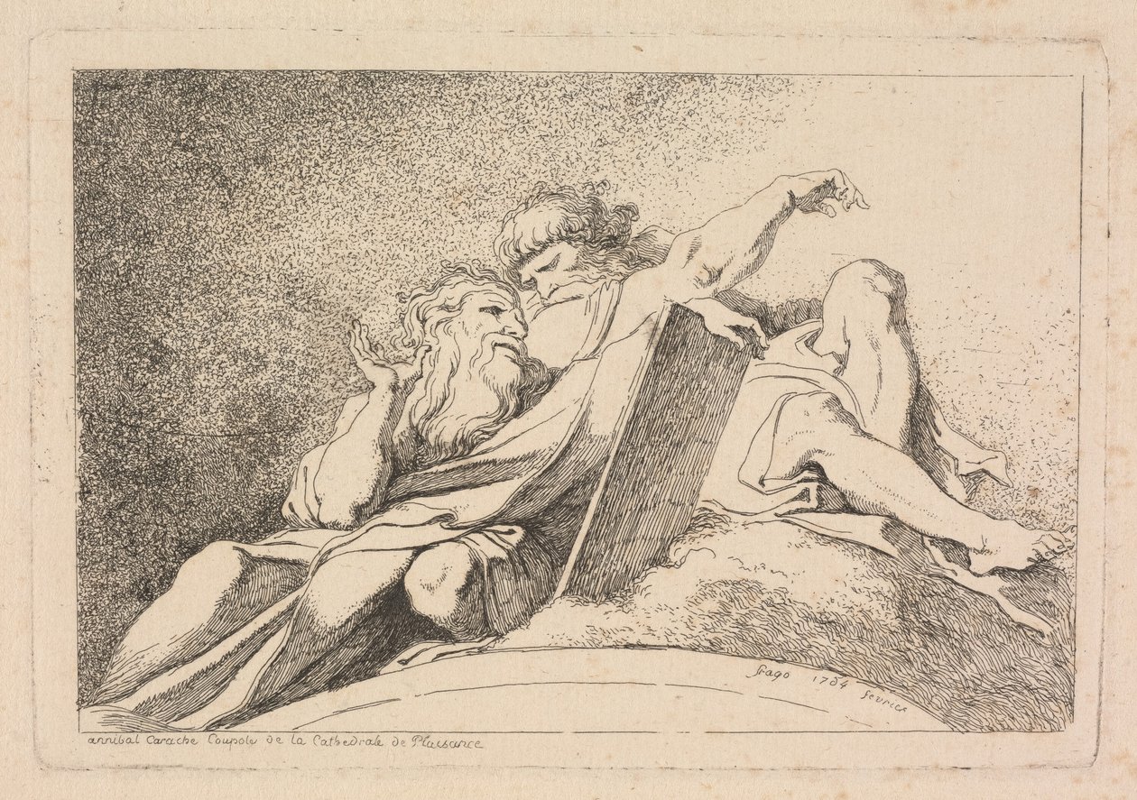 De to profetene av Jean Honoré Fragonard after Annibale Carracci