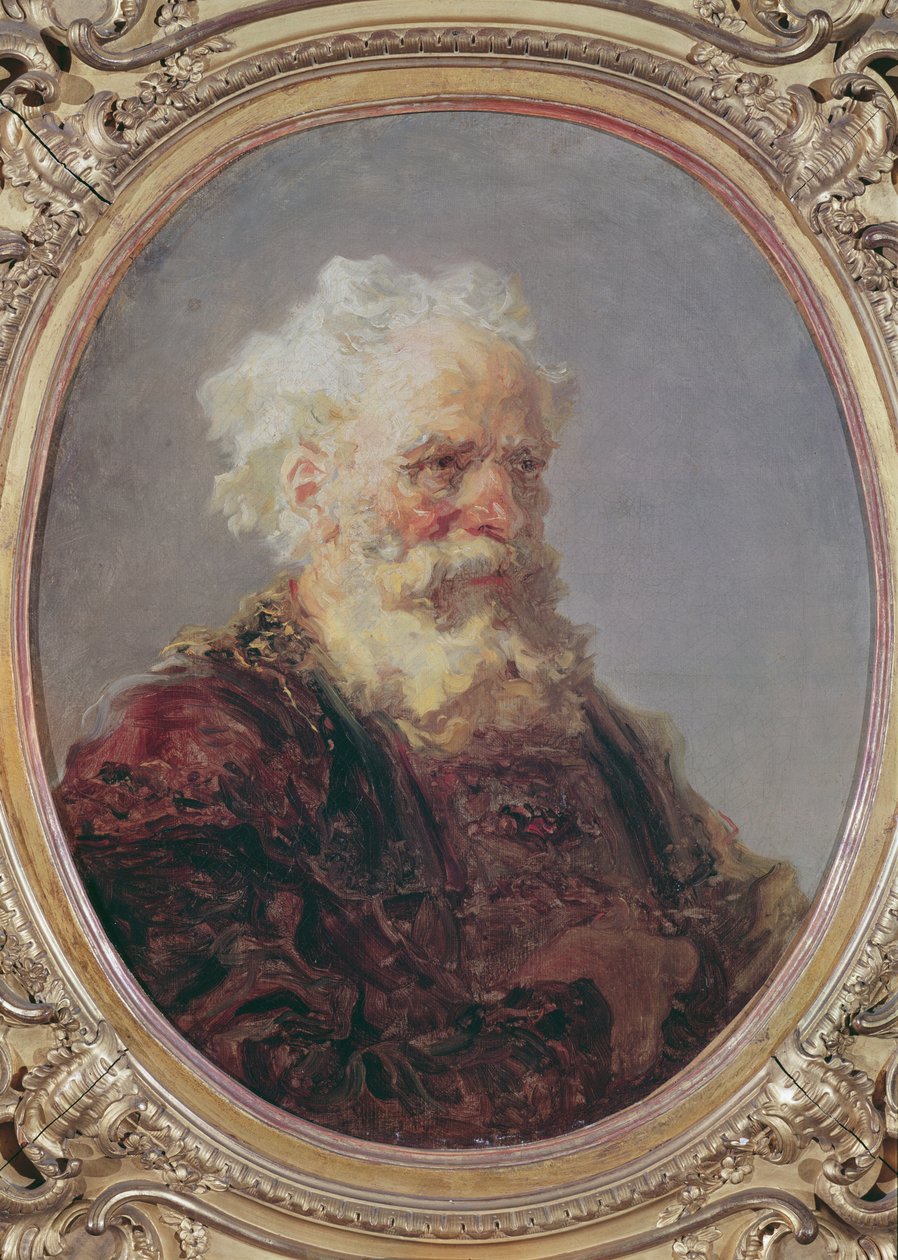 En eldre, hvithåret mann, ca. 1767 av Jean Honore Fragonard