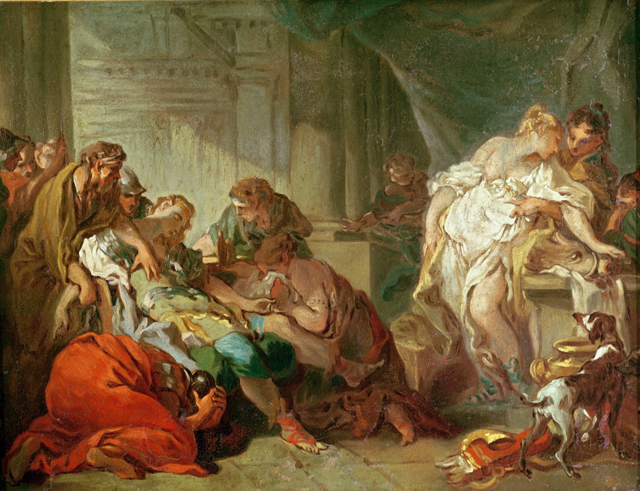 Antiochus og Stratonice av Jean Honore Fragonard