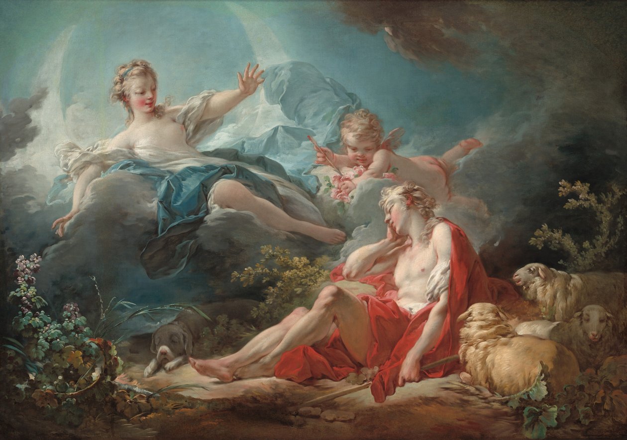 Diana og Endymion av Jean Honore Fragonard