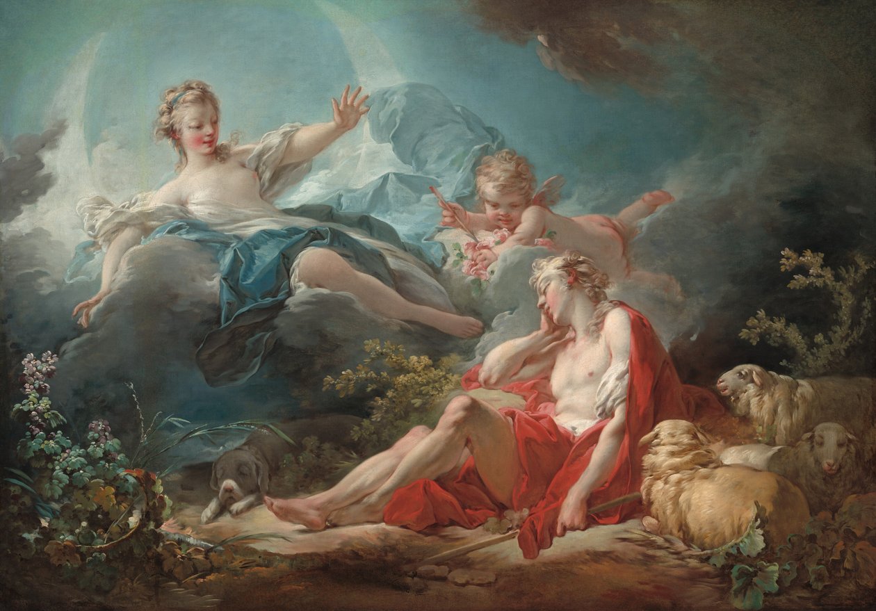 Diana og Endymion, ca. 17531756. av Jean-Honore Fragonard