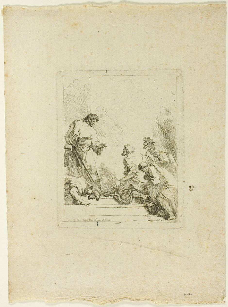 Institusjonen av eukaristien av Jean Honore Fragonard