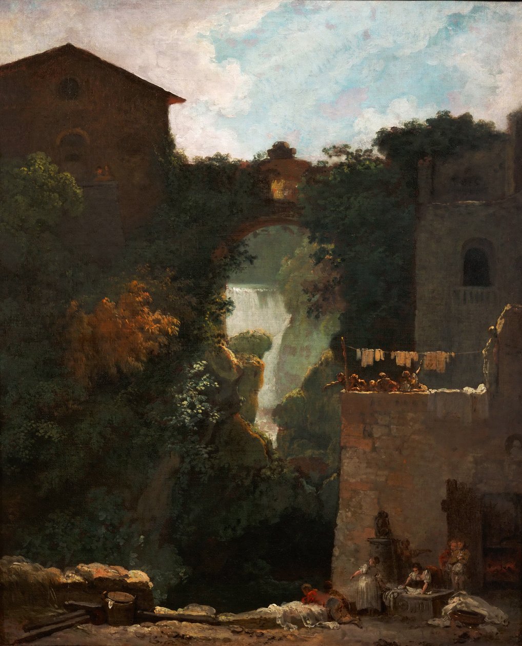 Les Cascatelles de Tivoli Cascatelle Grandi i Tivoli av Jean Honore Fragonard