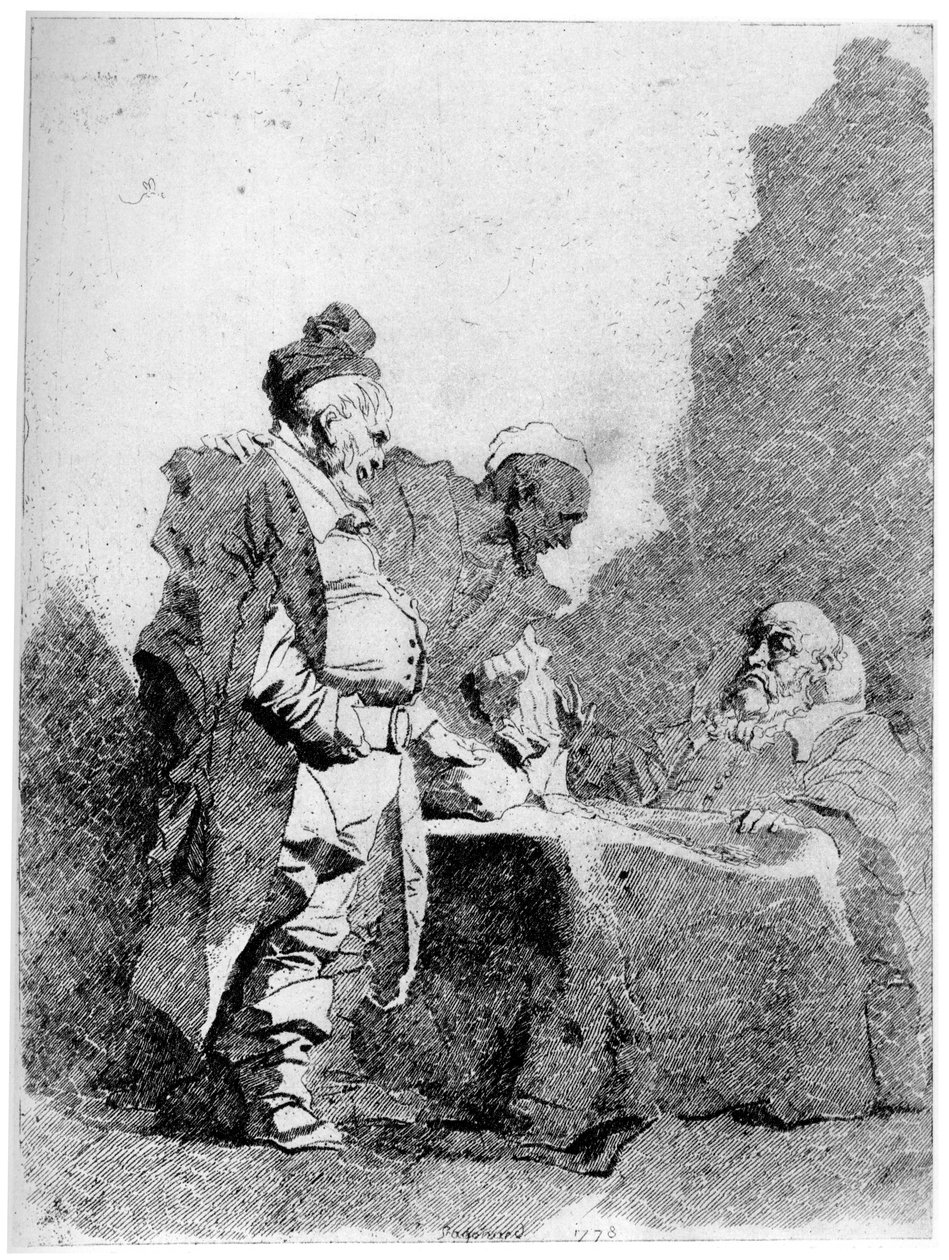 Handelsmenn, c1750-1800, 1924 av Jean Honore Fragonard