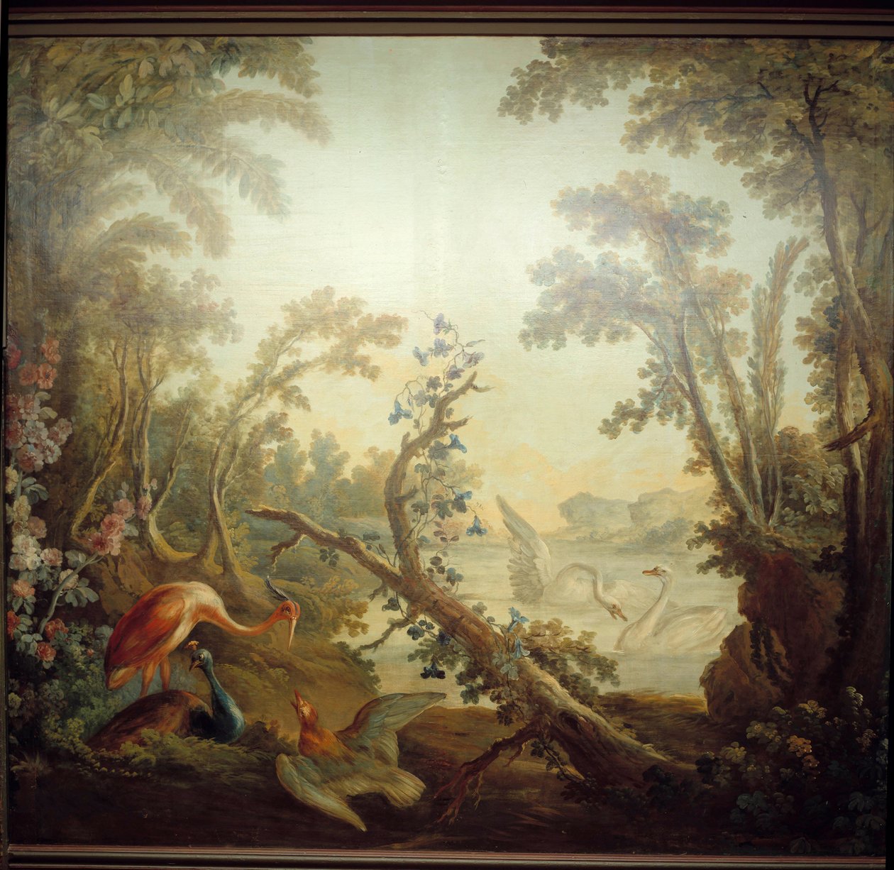 Marteau lounge skilt: svanelandskap. Jean Baptiste Huet (1745-1811) og Jean Honore Fragonard (1732-1806) av Jean Honore Fragonard