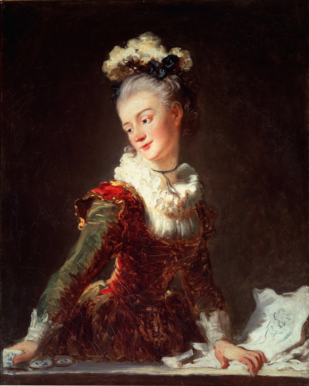 Portrett av Marie Madeleine Guimard, første danser av Operaen, ca 1769 (olje på lerret) av Jean Honore Fragonard
