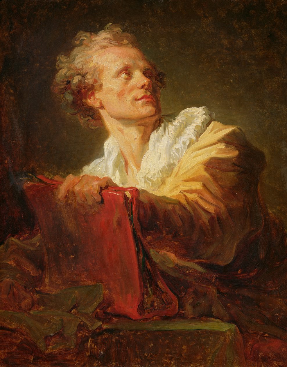 Portrett av en ung kunstner, antatt å være Jacques-Andre Naigeon (1738-1810) av Jean Honore Fragonard