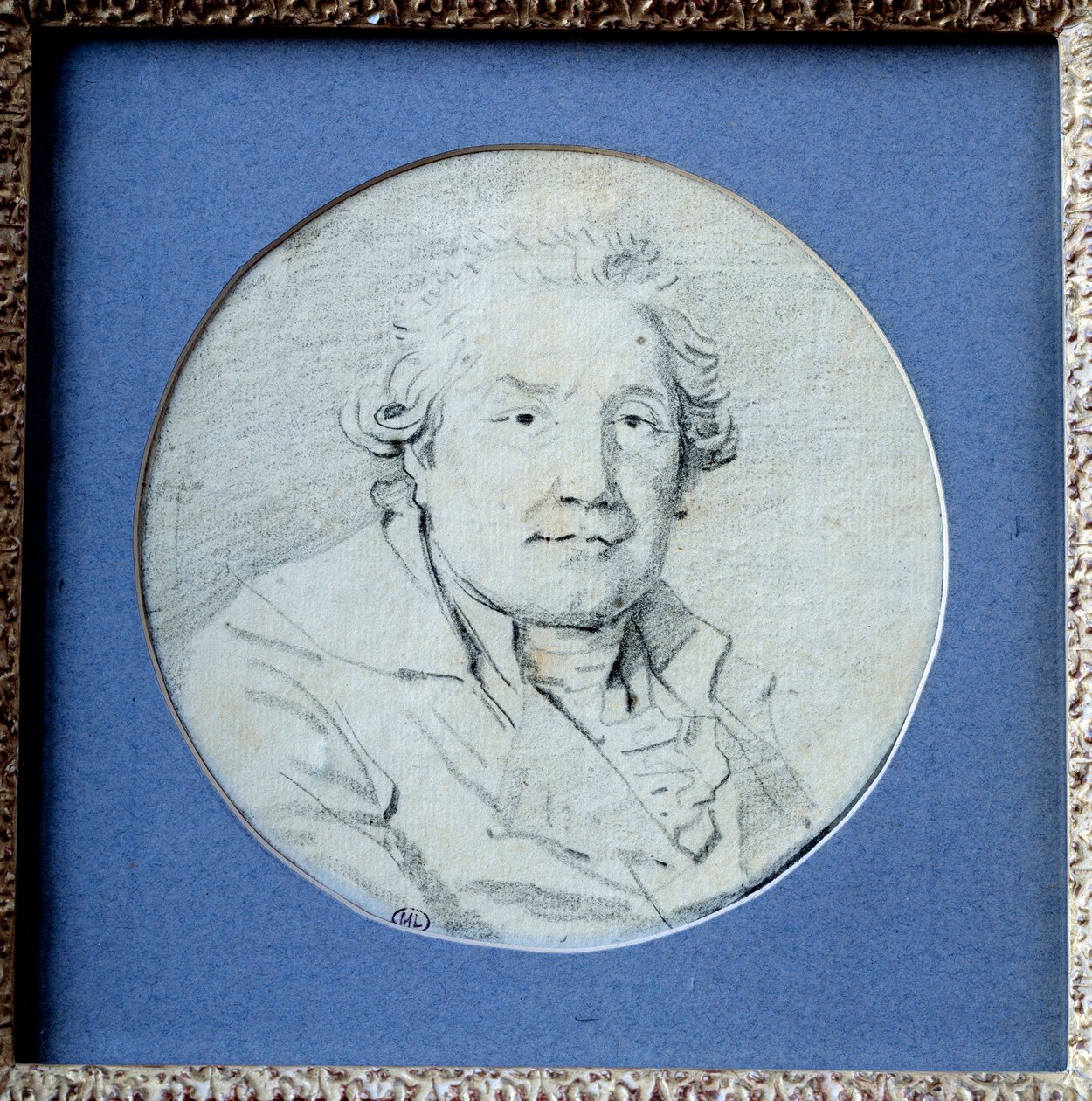 Selvportrett. Tegning av Jean Honore Fragonard (1732-1806) av Jean Honore Fragonard