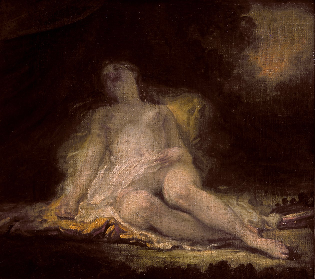 Sovende Bacchante av Jean Honore Fragonard