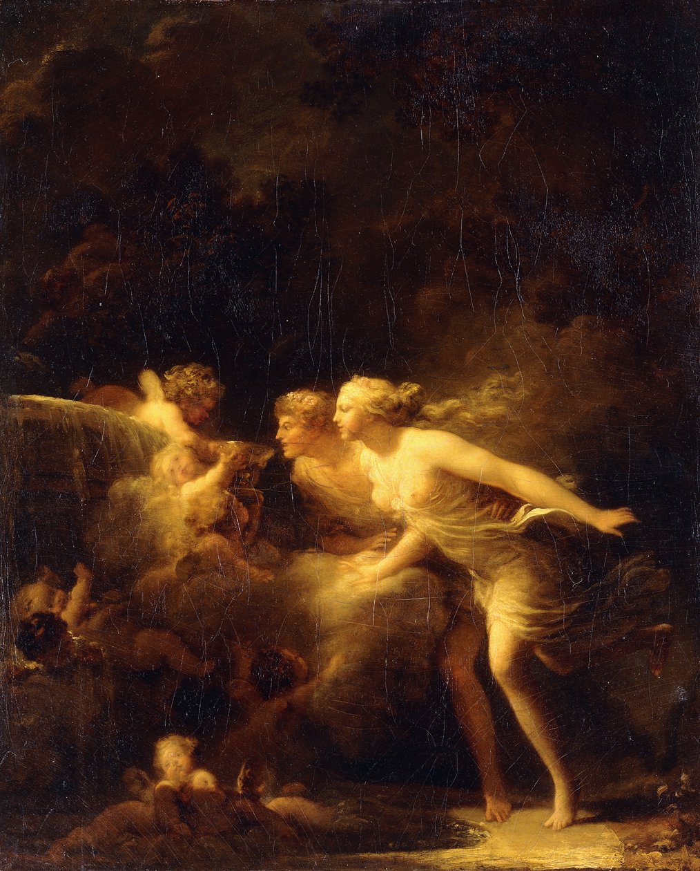 The Fountain of Love, 1780-tallet av Jean Honore Fragonard