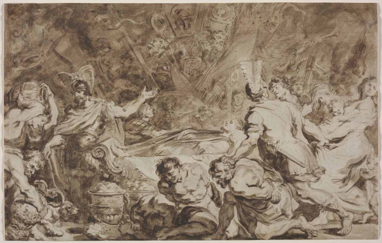 Begravelsen til Decius Mus, 1774. av Jean Honore Fragonard