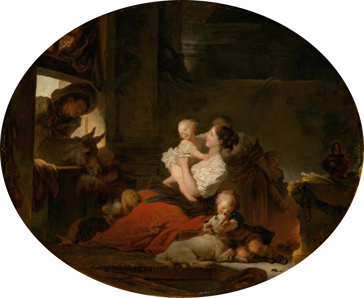 Den lykkelige familien, ca. 1775. av Jean Honore Fragonard