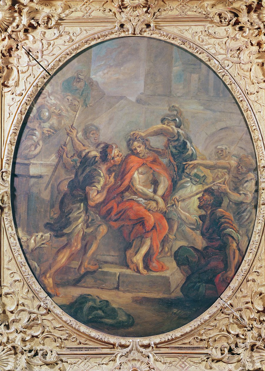 The Mocking of Christ (olje på lerret) av Jean Honore Fragonard