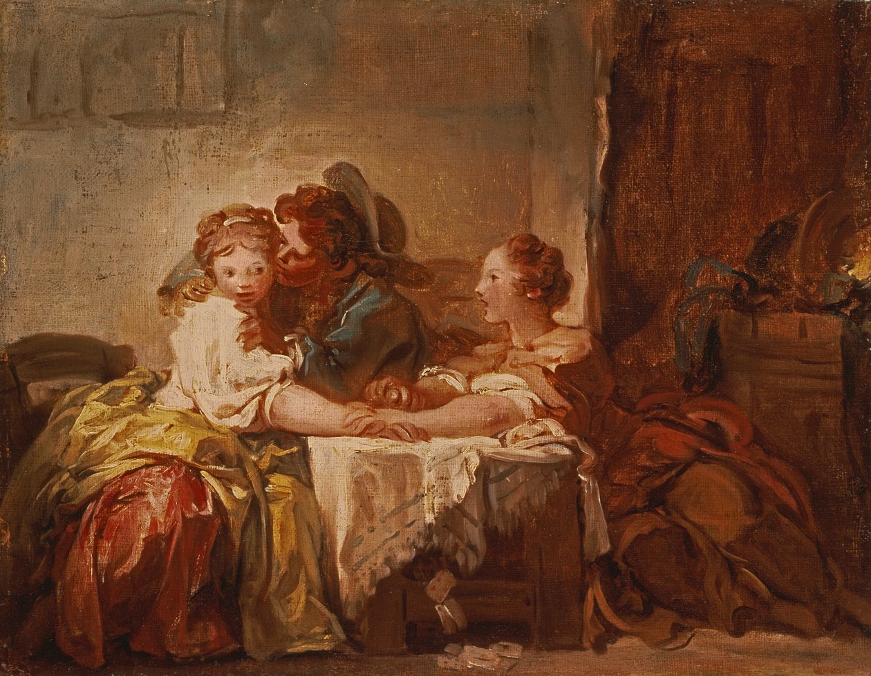 Prisen for et kyss, 1760 av Jean Honore Fragonard