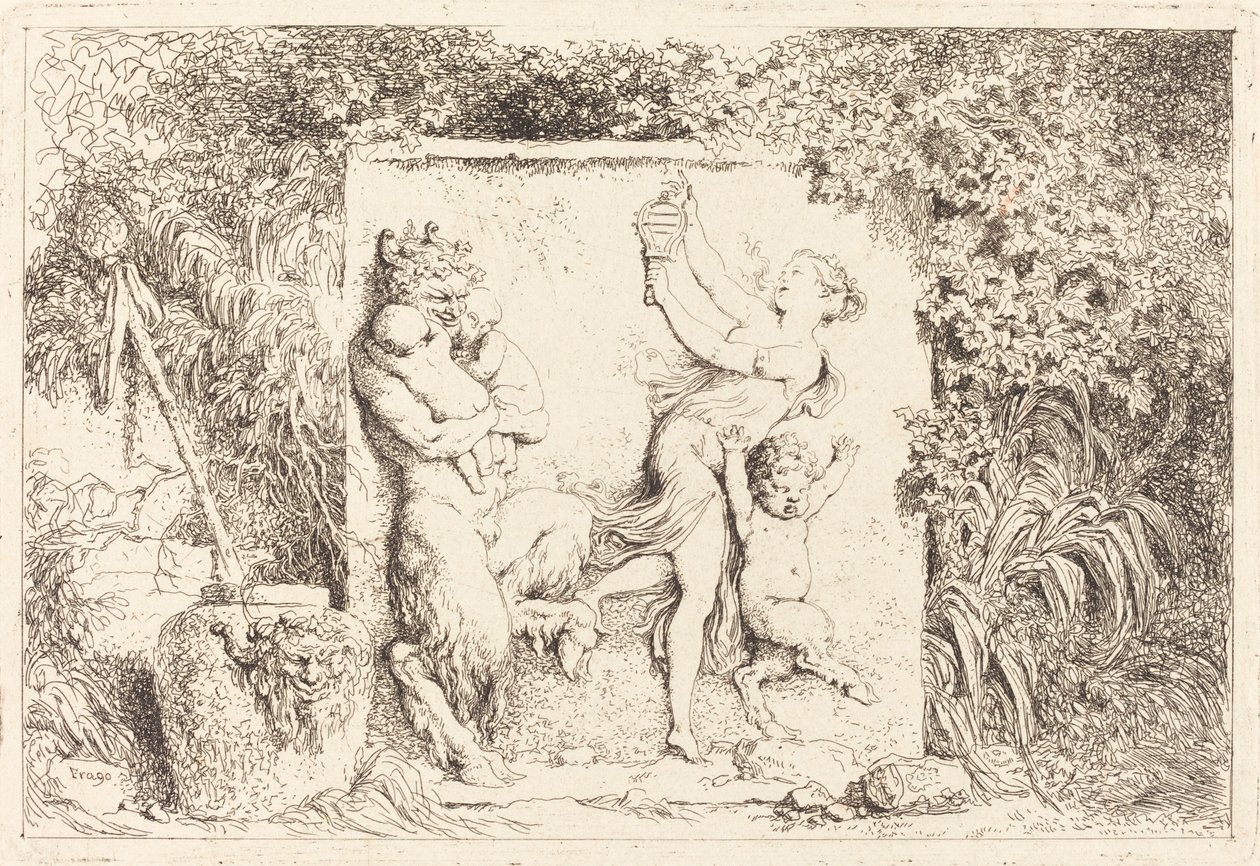 Satyrdansen av Jean Honore Fragonard