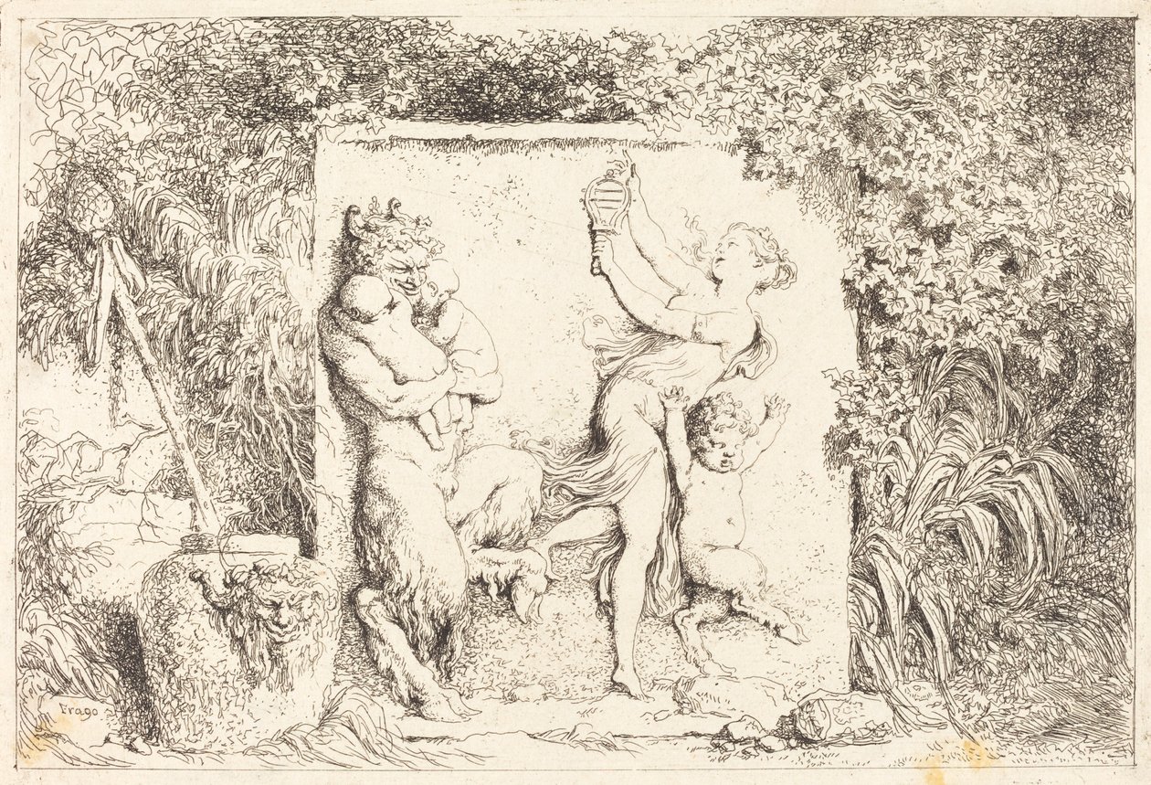 Satyrdansen av Jean-Honore Fragonard