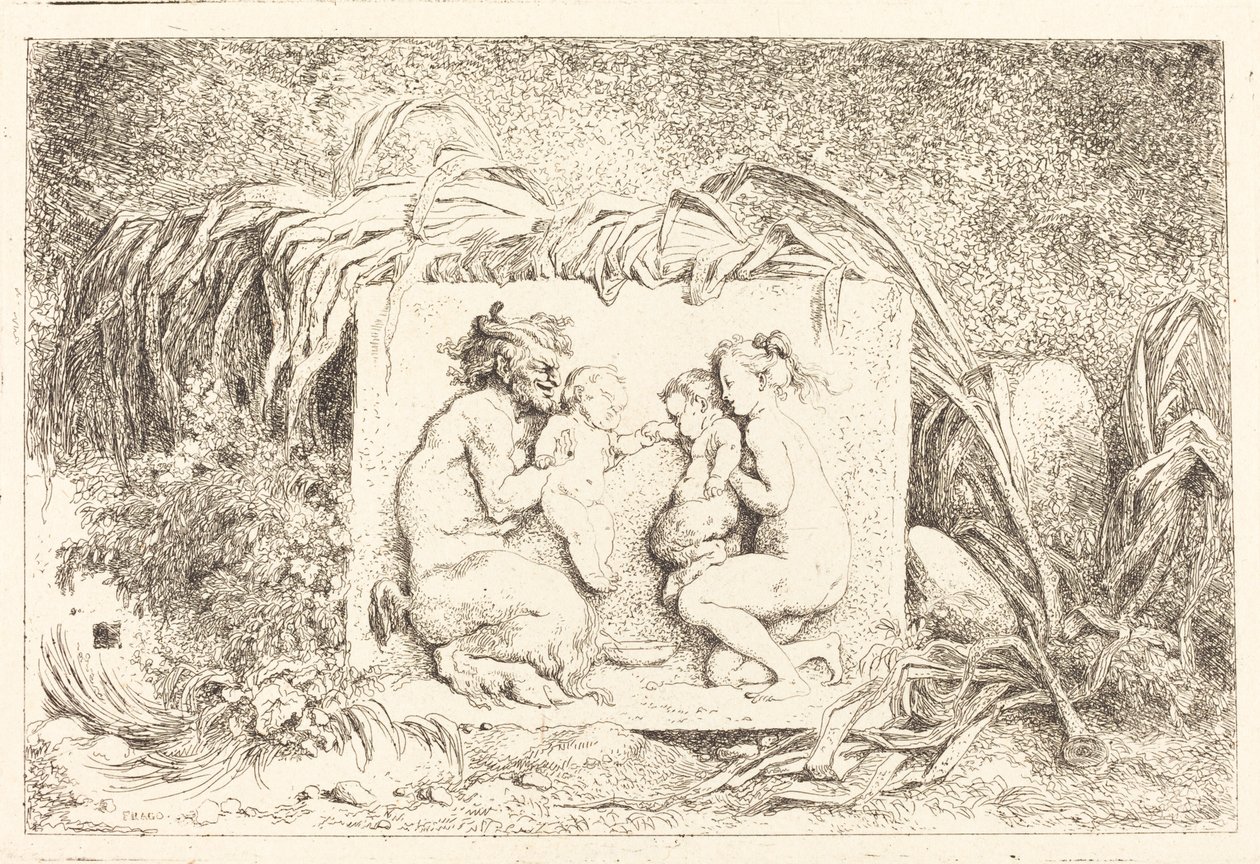 Satyrfamilien av Jean Honore Fragonard