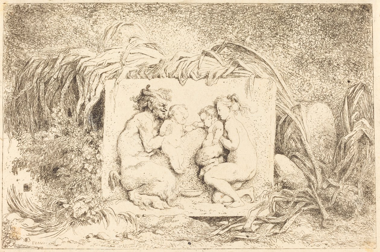 Satyrfamilien av Jean Honore Fragonard