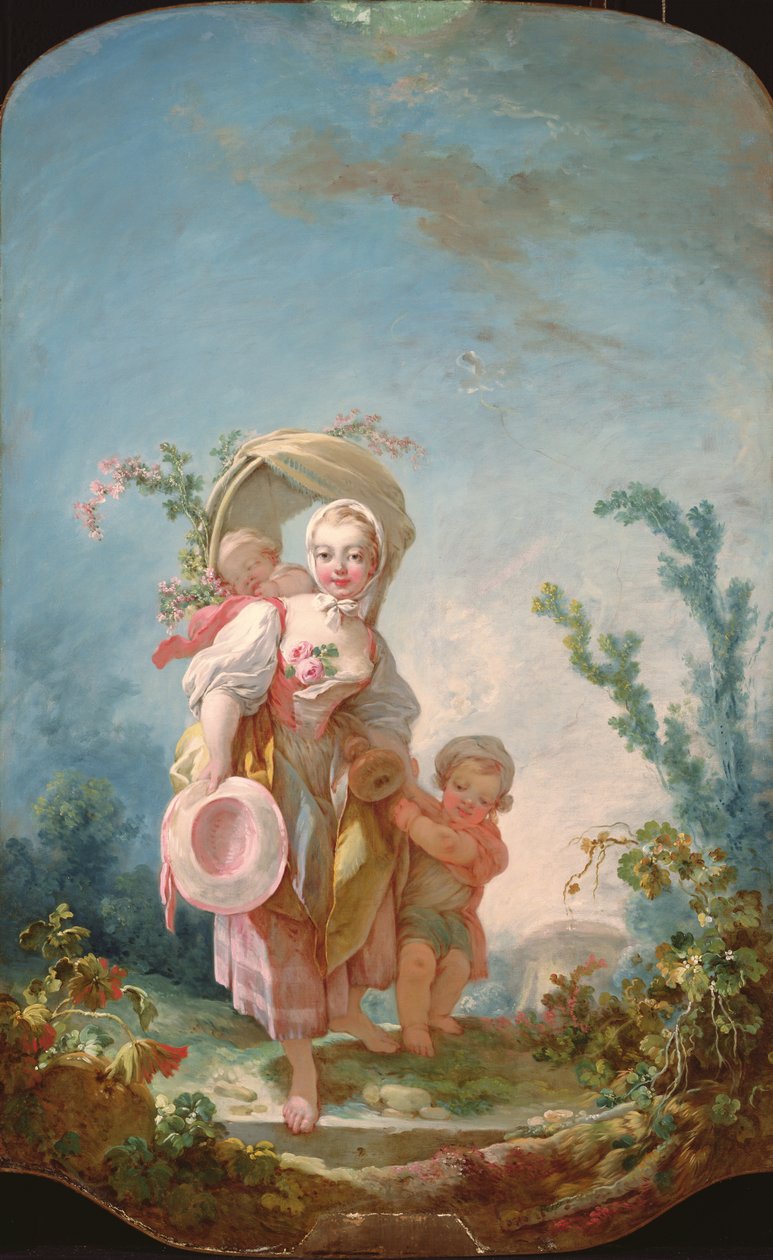 Gjeterinnen, 1748-52 av Jean Honore Fragonard