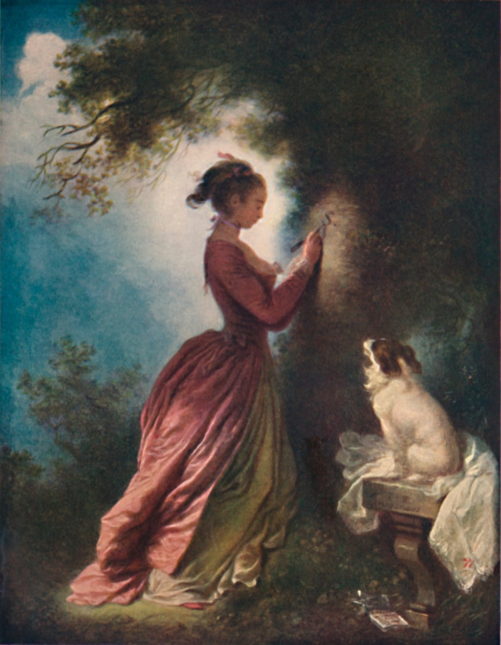The Souvenir The Cipher of Love, c1775-80, 1911 av Jean Honore Fragonard