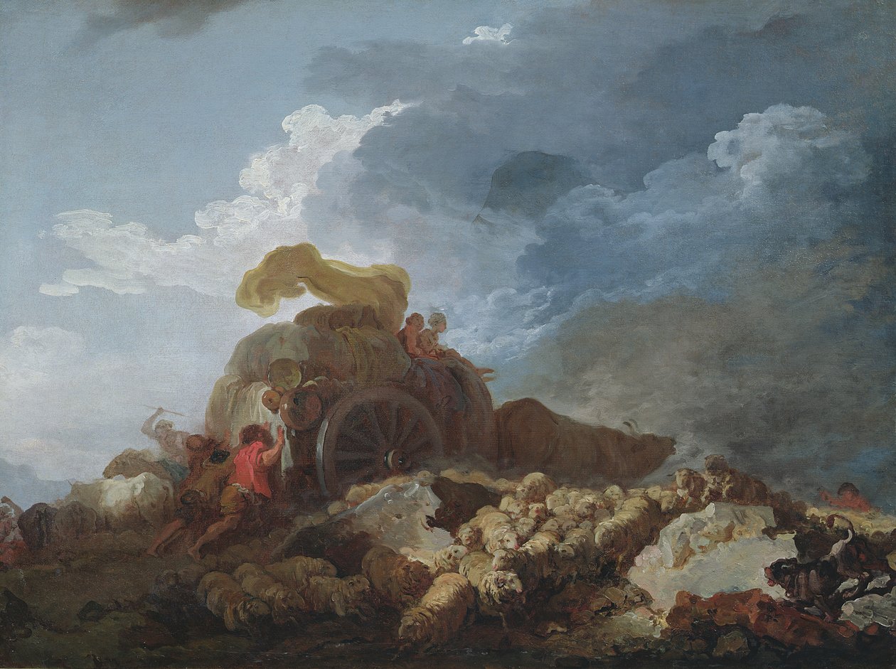 Stormen, ca. 1759 av Jean Honore Fragonard